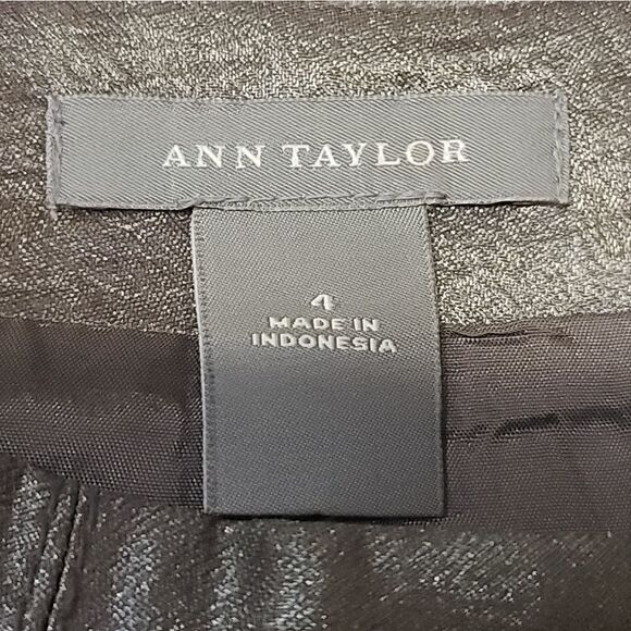 Ann Taylor Green Metallic Pencil Skirt Size 4 - Picture 5 of 5